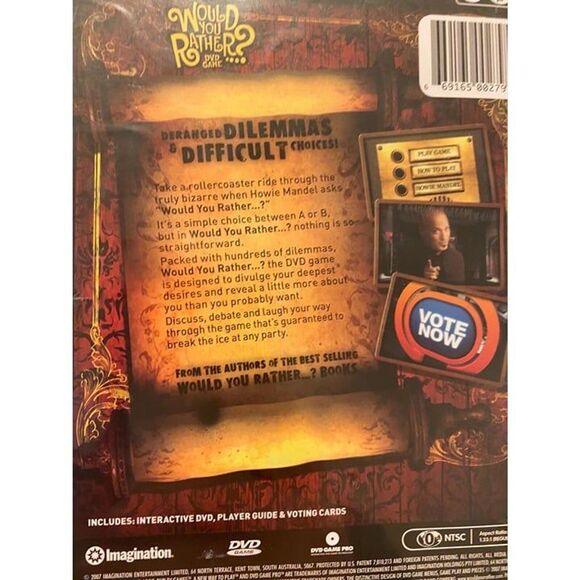 Imagination Would You Rather Sealed Dvd Game Hosted by Howie Mandel - Picture 9 of 9